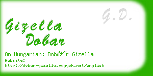 gizella dobar business card